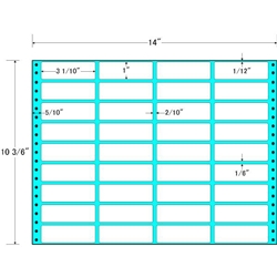 東洋印刷 MX14J [タックフォームラベル 14x10 3/6インチ 36面 500折]