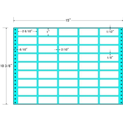 東洋印刷 MX15L [タックフォームラベル 15x10 3/6インチ 45面 500折]