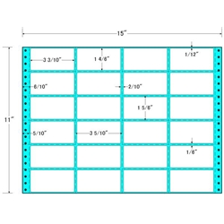 東洋印刷 MH15B [タックフォームラベル 15x11インチ24面 500折]