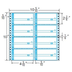 東洋印刷 M10CA [タックフォームラベル 10 5/10x10インチ 8面 500折]