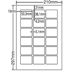 東洋印刷 LDW18PCF [シートカットラベル A4 18面(500シート)]