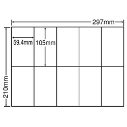 東洋印刷 C10MF [シートカットラベル A4 10面(500シート)]