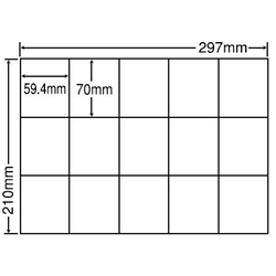 東洋印刷 C15MF [シートカットラベル A4 15面(500シート)]