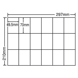 東洋印刷 C18PF [シートカットラベル A4 18面(500シート)]
