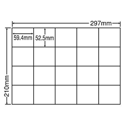東洋印刷 C20MF [シートカットラベル A4 20面(500シート)]