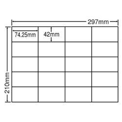 東洋印刷 C20SF [シートカットラベル A4 20面(500シート)]