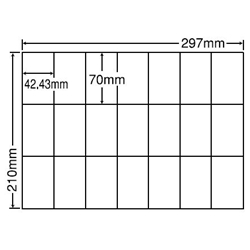 東洋印刷 C21QF [シートカットラベル A4 21面(500シート)]