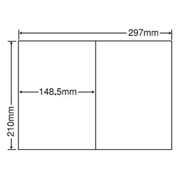 東洋印刷 C2IF [シートカットラベル A4 2面(500シート)]