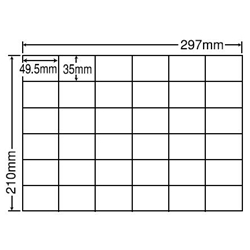 東洋印刷 C36PF [シートカットラベル A4 36面(500シート)]