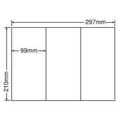 東洋印刷 C3GF [シートカットラベル A4 3面(500シート)]