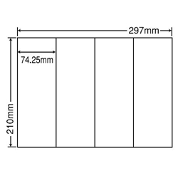 東洋印刷 C4SF [シートカットラベル A4版 4面付(1ケース500シート)]