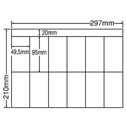 東洋印刷 CH12PF [シートカットラベル A4 12面(500シート)]