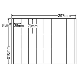 東洋印刷 CR24UF [シートカットラベル A4 24面(500シート)]