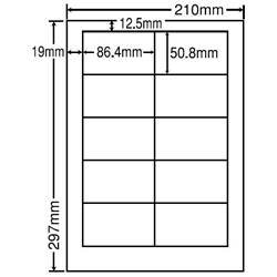 東洋印刷 LDW10MF [シートカットラベル A4 10面(500シート)]