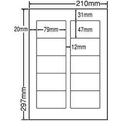 東洋印刷 LDW10MIF [シートカットラベル A4 10面(500シート)]