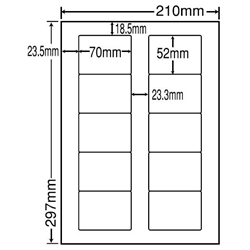 東洋印刷 LDW10MLF [シートカットラベル A4 10面(500シート)]