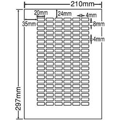 東洋印刷 LDW120YF [シートカットラベル A4版 120面付(1ケース500シート)]