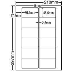 東洋印刷 LDW12PMF [シートカットラベル A4 12面(500シート)]