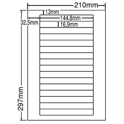 東洋印刷 LDW16TF [シートカットラベル A4 16面(500シート)]