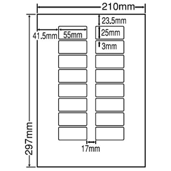 東洋印刷 LDW16UEF [シートカットラベル A4 16面(500シート)]