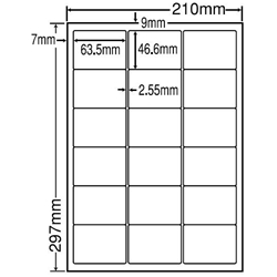 東洋印刷 LDW18PEF [シートカットラベル A4 18面(500シート)]