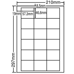 東洋印刷 LDW18UF [シートカットラベル A4 18面(500シート)]