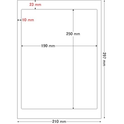 東洋印刷 LDW1ZF [シートカットラベル A4 1面(500シート)]