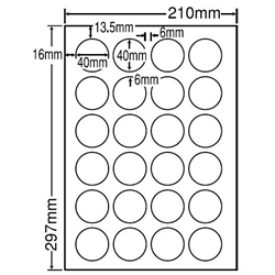 東洋印刷 LDW24PCF [シートカットラベル A4 24面(500シート)]