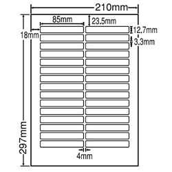 東洋印刷 LDW30OCF [シートカットラベル A4 30面(500シート)]