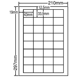 東洋印刷 LDW32UF [シートカットラベル A4 32面(500シート)]