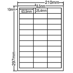 東洋印刷 LDW33CF [シートカットラベル A4 33面(500シート)]