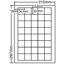 東洋印刷 LDW40UF [シートカットラベル A4 40面(500シート)]