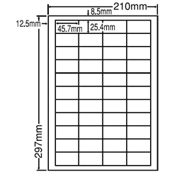 東洋印刷 LDW44CF [シートカットラベル A4 44面(500シート)]