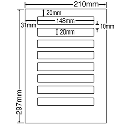 東洋印刷 LDW8UBF [シートカットラベル A4 8面(500シート)]