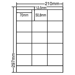 東洋印刷 LDZ15MF [シートカットラベル A4 15面(500シート)]
