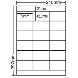 東洋印刷 LDZ18PFH [シートカットラベル A4 18面(500シート)]