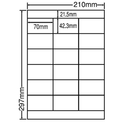 東洋印刷 NEB210F [シートカットラベル A4 18面(500シート)]