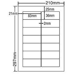 東洋印刷 RIG210F [シートカットラベル A4 14面(500シート)]