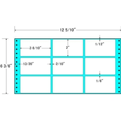 東洋印刷 MT12G [タックフォームラベル 12 5/10x6 3/6インチ 9面 1000折]