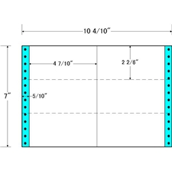 東洋印刷 MX10I [タックフォームラベル 10 4/10x7インチ 6面 1000折]