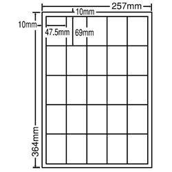 東洋印刷 LEW25M [シートカットラベル B4 25面(500シート)]
