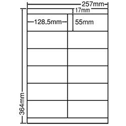 東洋印刷 LEZ12P [シートカットラベル B4 12面(500シート)]