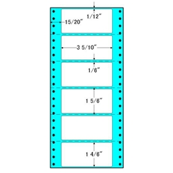 東洋印刷 R5E [タックフォームラベル 5x11インチ 6面 1000折]