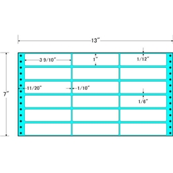 東洋印刷 MX13V [タックフォームラベル 13x7インチ 18面 1000折]
