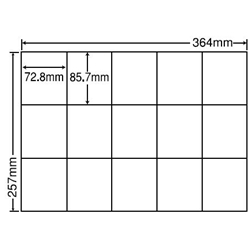 東洋印刷 E15M [シートカットラベル B4 15面(500シート)]