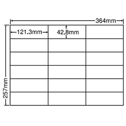 東洋印刷 E18G [シートカットラベル B4 18面(500シート)]