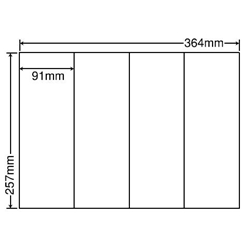東洋印刷 E4S [シートカットラベル B4 4面(500シート)]