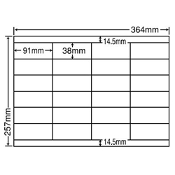 東洋印刷 EH24S [シートカットラベル B4 24面(500シート)]