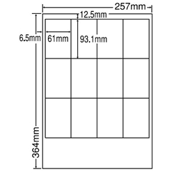 東洋印刷 LEW12G [シートカットラベル B4 12面(500シート)]