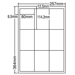 東洋印刷 LEW9G [シートカットラベル B4 9面(500シート)]